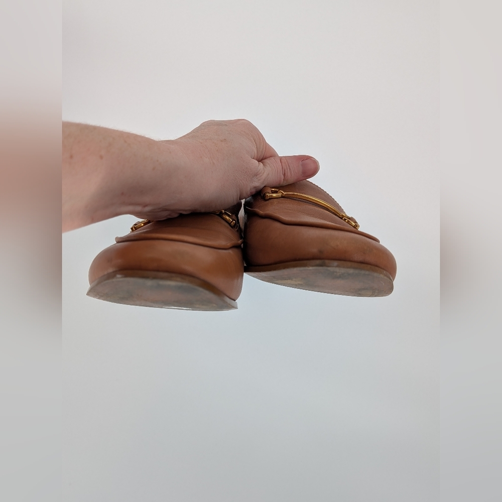 Sam Edelman Luce Horsebit Loafer Flats | Size 9.5 | Tan Cognac Leather - Picture 14 of 16